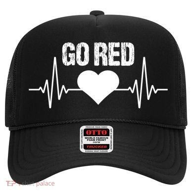 Go Red For Heart Disease Month Awareness Gift Hat