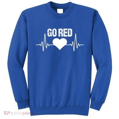 Go Red For Heart Disease Month Awareness Gift Sweatshirt