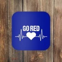 Go Red For Heart Disease Month Awareness Gift Coaster thumb 0