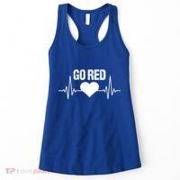 Go Red For Heart Disease Month Awareness Gift Women's Tank Top thumb 0