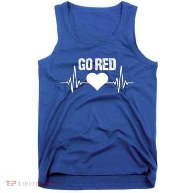 Go Red For Heart Disease Month Awareness Gift Tank Top