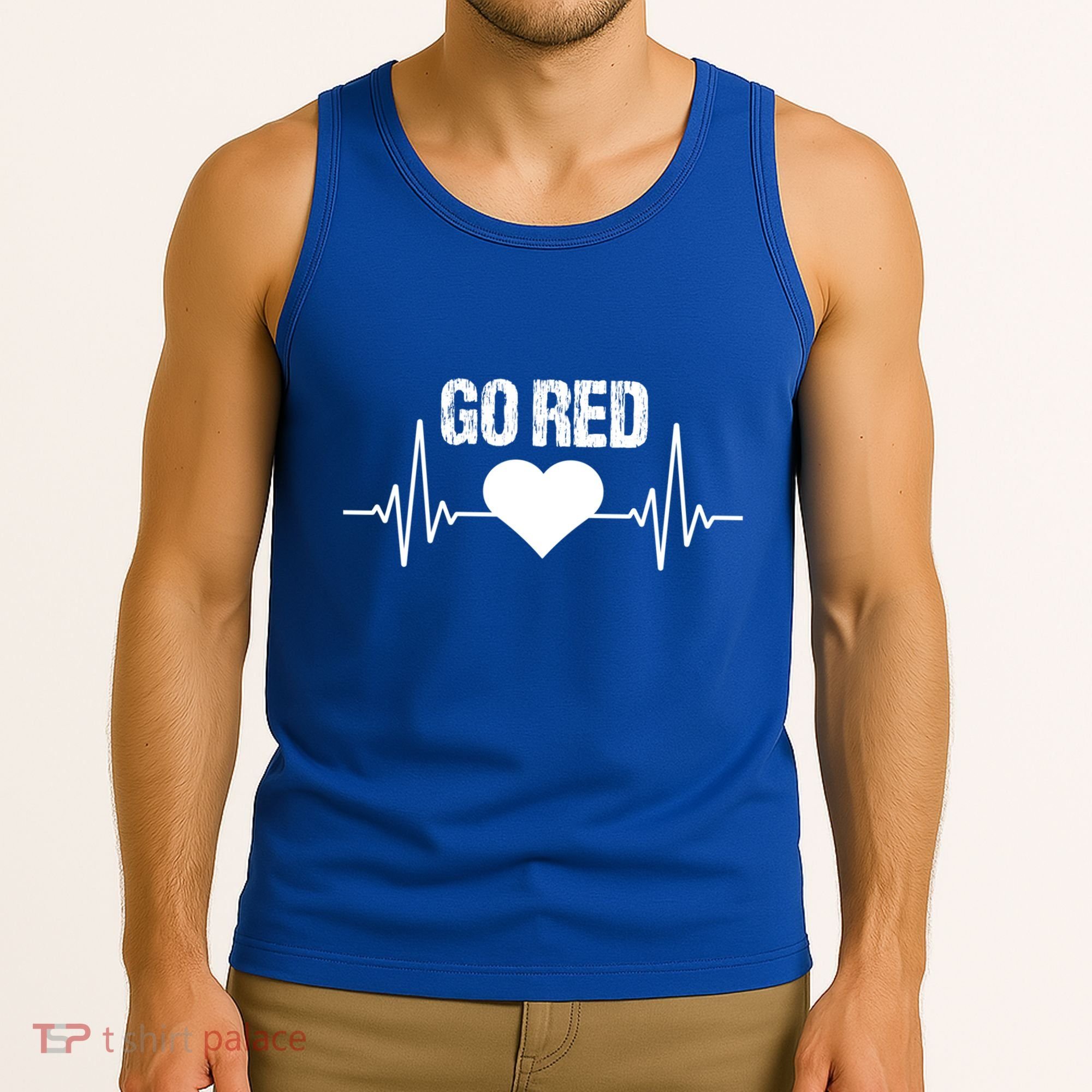 Go Red For Heart Disease Month Awareness Gift Tank Top