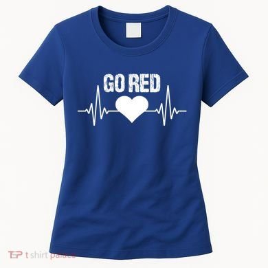 Go Red For Heart Disease Month Awareness Gift Women's T-Shirt