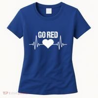 Go Red For Heart Disease Month Awareness Gift Women's T-Shirt thumb 0