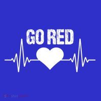 Go Red For Heart Disease Month Awareness Gift Women's T-Shirt thumb 6