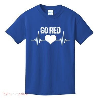 Go Red For Heart Disease Month Awareness Gift Kids T-Shirt