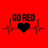 Go Red For Heart Disease Month Awareness Gift Santa Hat thumb 1