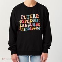 Groovy Retro Future Speech Language Pathologist  Women's Sweatshirt thumb 0