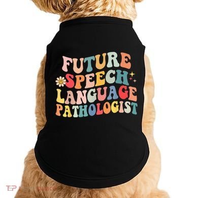 Groovy Retro Future Speech Language Pathologist  Doggie Tank