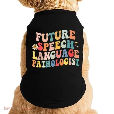 Groovy Retro Future Speech Language Pathologist  Doggie Tank