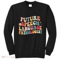 Groovy Retro Future Speech Language Pathologist  Sweatshirt thumb 0