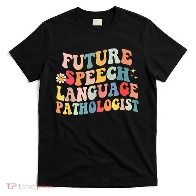 Groovy Retro Future Speech Language Pathologist  T-Shirt