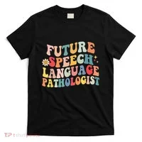 Groovy Retro Future Speech Language Pathologist  T-Shirt thumb 0