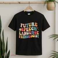 Groovy Retro Future Speech Language Pathologist  T-Shirt thumb 2