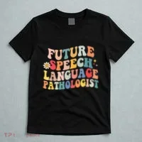 Groovy Retro Future Speech Language Pathologist  T-Shirt thumb 5