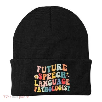 Groovy Retro Future Speech Language Pathologist Beanie