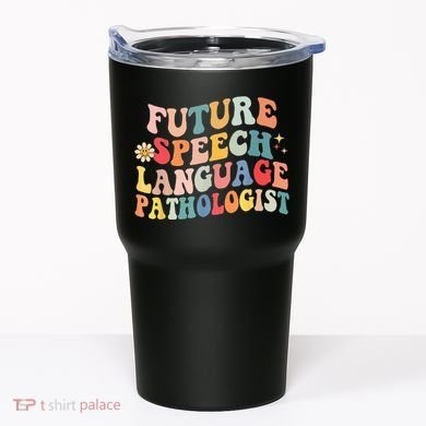 Groovy Retro Future Speech Language Pathologist  Tumbler