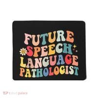 Groovy Retro Future Speech Language Pathologist  Mousepad thumb 0
