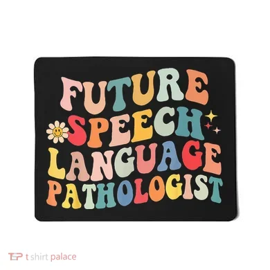 Groovy Retro Future Speech Language Pathologist  Mousepad