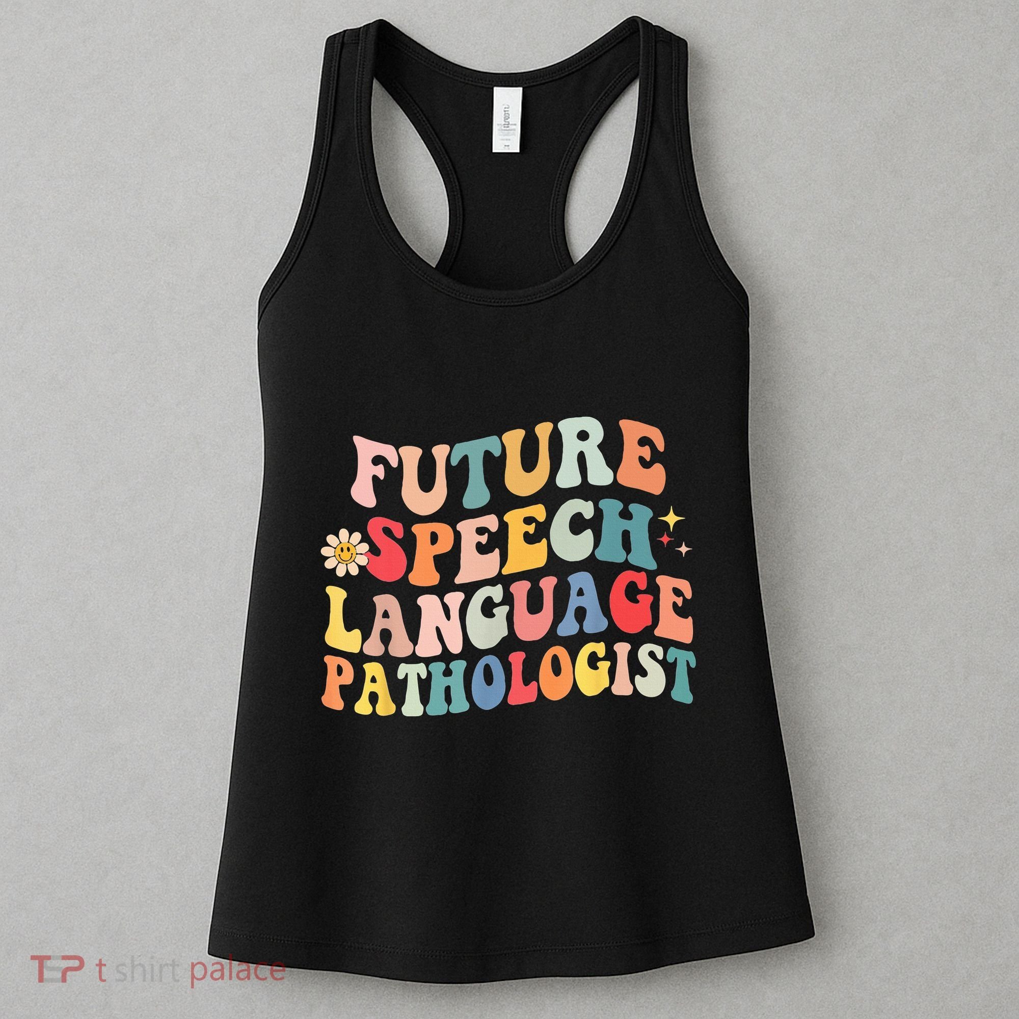 Groovy Retro Future Speech Language Pathologist  Women's Tank Top