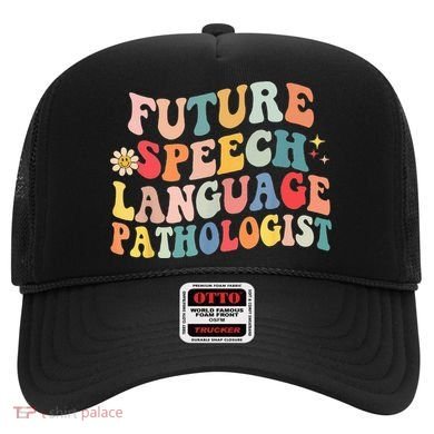 Groovy Retro Future Speech Language Pathologist  Hat