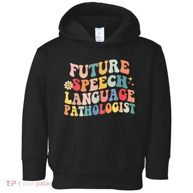Groovy Retro Future Speech Language Pathologist  Toddler Hoodie