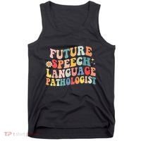 Groovy Retro Future Speech Language Pathologist  Tank Top thumb 0