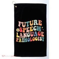 Groovy Retro Future Speech Language Pathologist  Golf Towel thumb 0