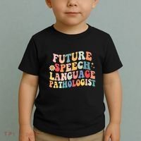 Groovy Retro Future Speech Language Pathologist  Toddler T-Shirt thumb 2