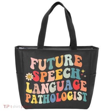 Groovy Retro Future Speech Language Pathologist  Tote Bag