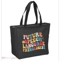 Groovy Retro Future Speech Language Pathologist  Tote Bag thumb 2