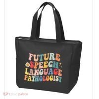 Groovy Retro Future Speech Language Pathologist  Tote Bag thumb 3