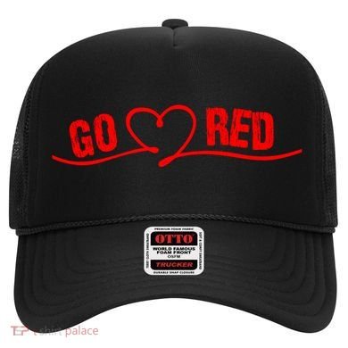 Go Red For Heart Disease Month Awareness Cool Gift Hat