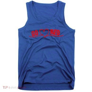 Go Red For Heart Disease Month Awareness Cool Gift Tank Top