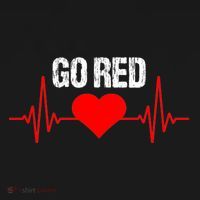 Go Red For Heart Disease Month Awareness Funny Gift Women's Hoodie thumb 2