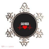 Go Red For Heart Disease Month Awareness Funny Gift Ornament thumb 0