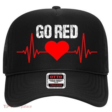Go Red For Heart Disease Month Awareness Funny Gift Hat