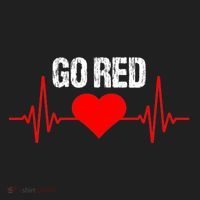Go Red For Heart Disease Month Awareness Funny Gift Hat thumb 2
