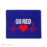 Go Red For Heart Disease Month Awareness Funny Gift Mousepad thumb 0