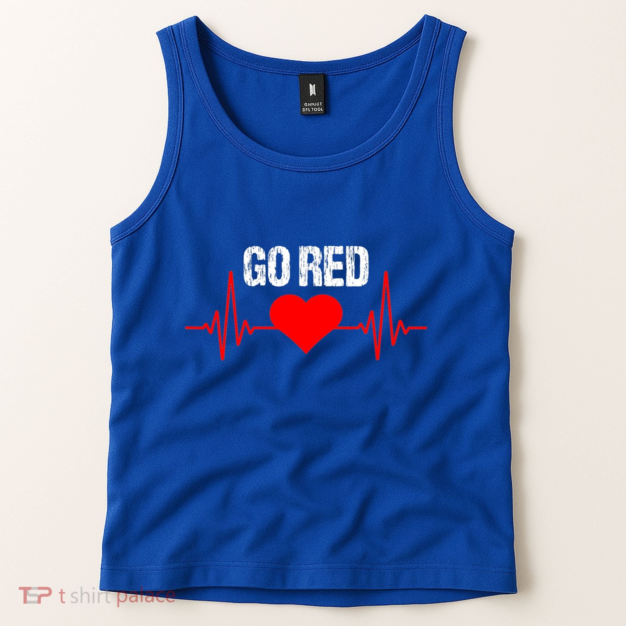 Go Red For Heart Disease Month Awareness Funny Gift Tank Top