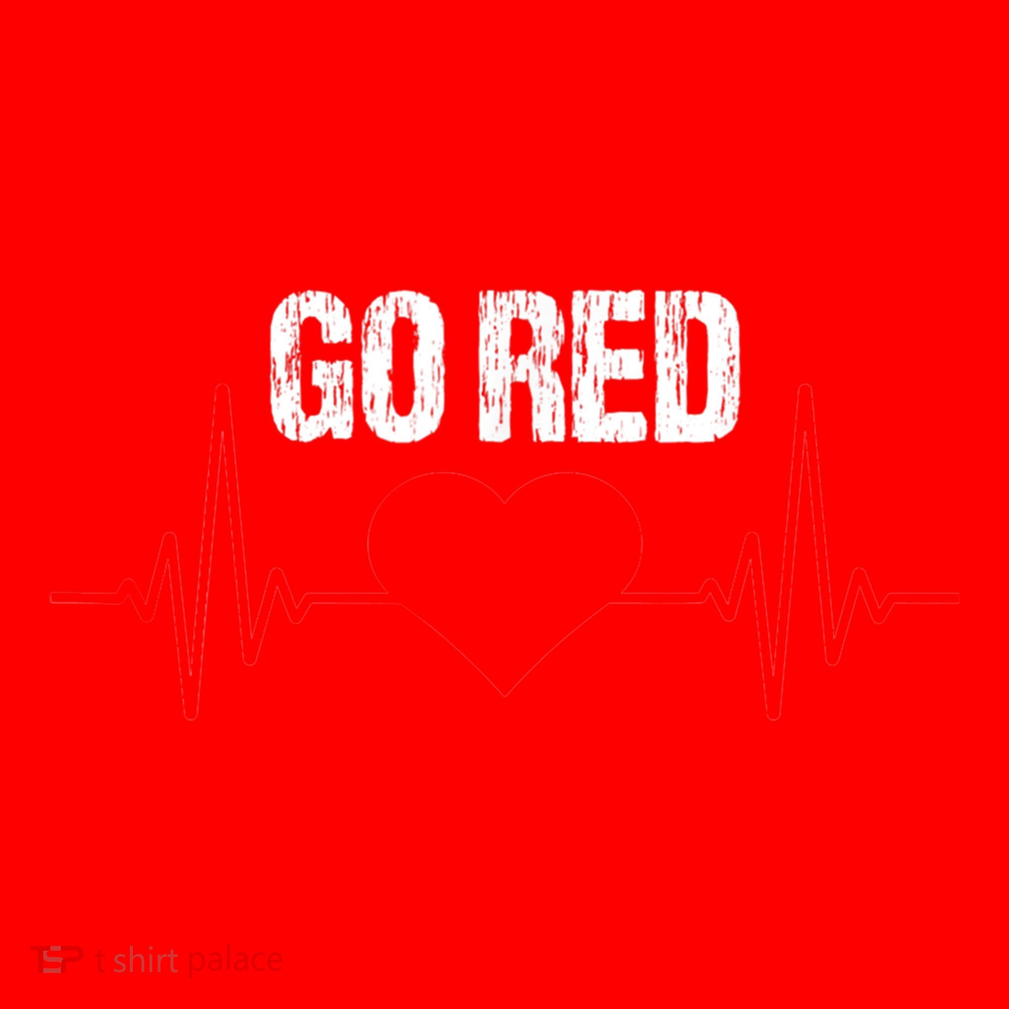 Go Red For Heart Disease Month Awareness Funny Gift Santa Hat