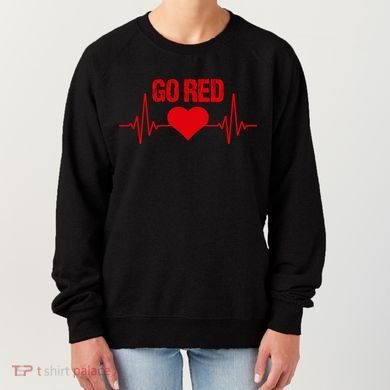 Go Red For Heart Disease Month Awareness Gift Women's Sweatshirt