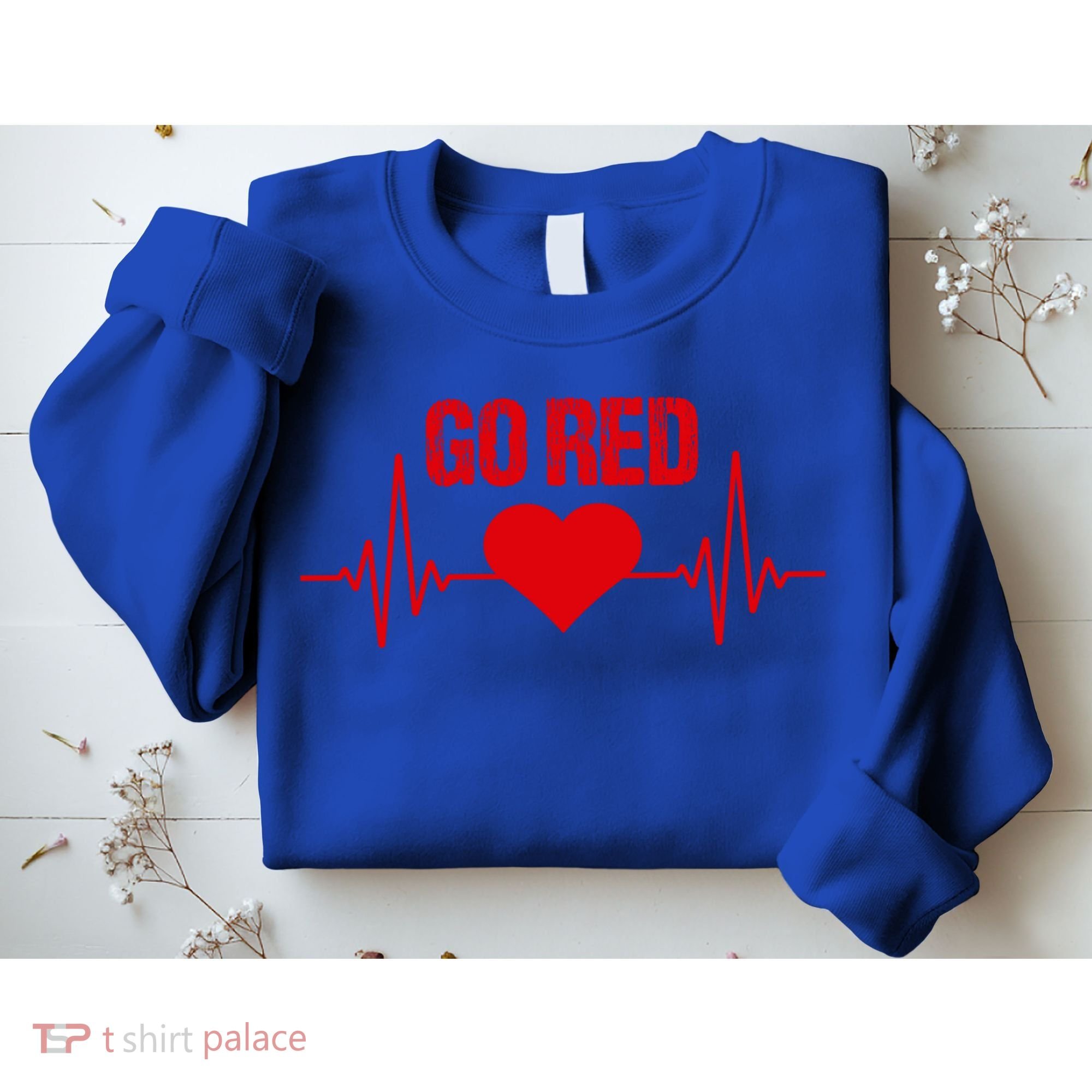 Go Red For Heart Disease Month Awareness Gift Sweatshirt
