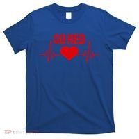 Go Red For Heart Disease Month Awareness Gift T-Shirt thumb 0