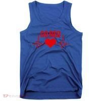 Go Red For Heart Disease Month Awareness Gift Tank Top thumb 0