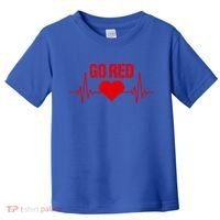 Go Red For Heart Disease Month Awareness Gift Toddler T-Shirt thumb 0