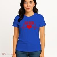 Go Red For Heart Disease Month Awareness Gift Women's T-Shirt thumb 4