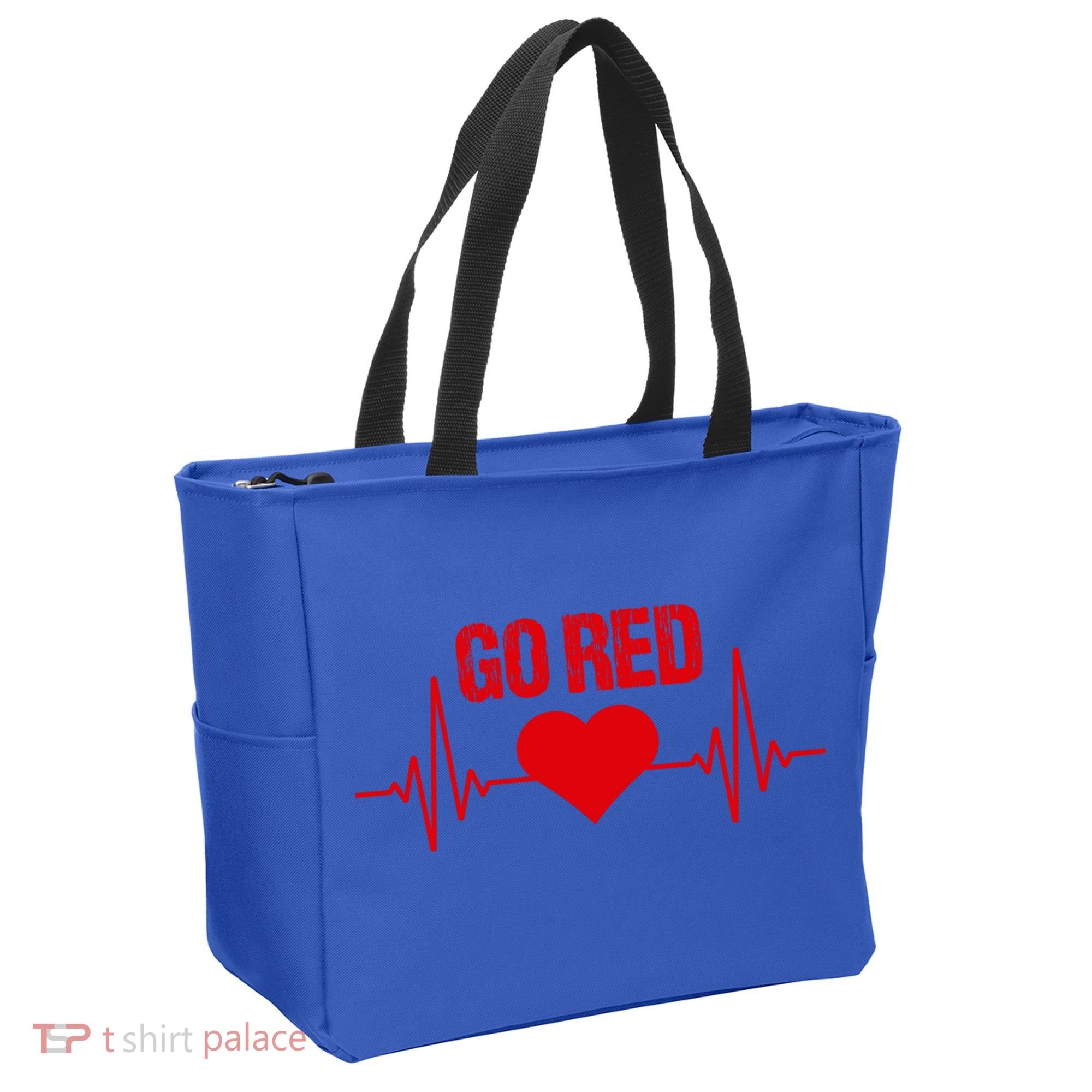 Go Red For Heart Disease Month Awareness Gift Tote Bag