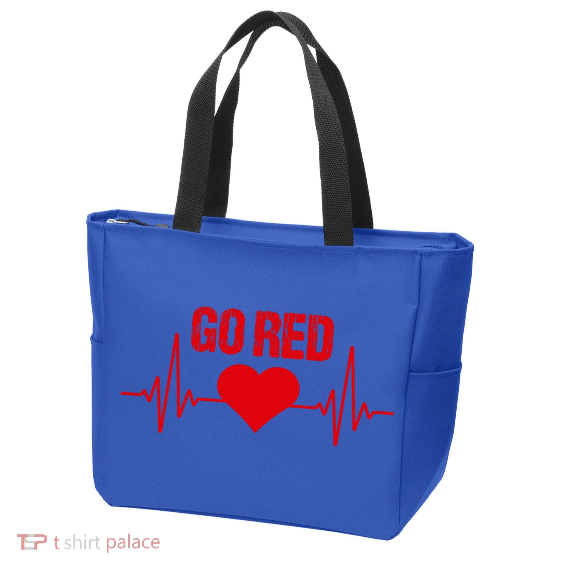 Go Red For Heart Disease Month Awareness Gift Tote Bag