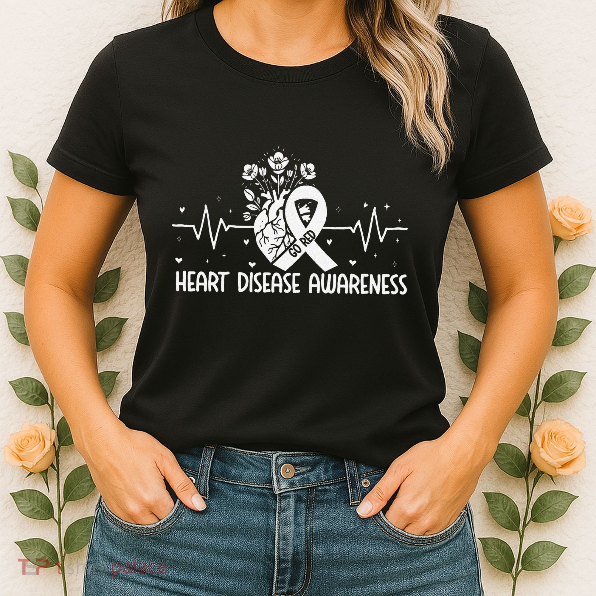 Go Red For Heart Disease Awareness Chd Wear Red Women's T-Shirt